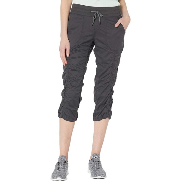 The North Face Pants - The North Face Sz S Aphrodite 2.0 Capri Outdoor Trail Pants Ruched Asphalt Grey